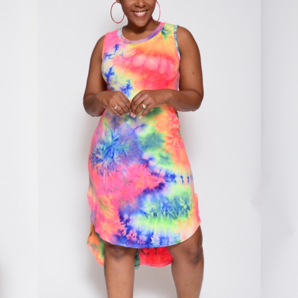 Tie Die Midi Dress